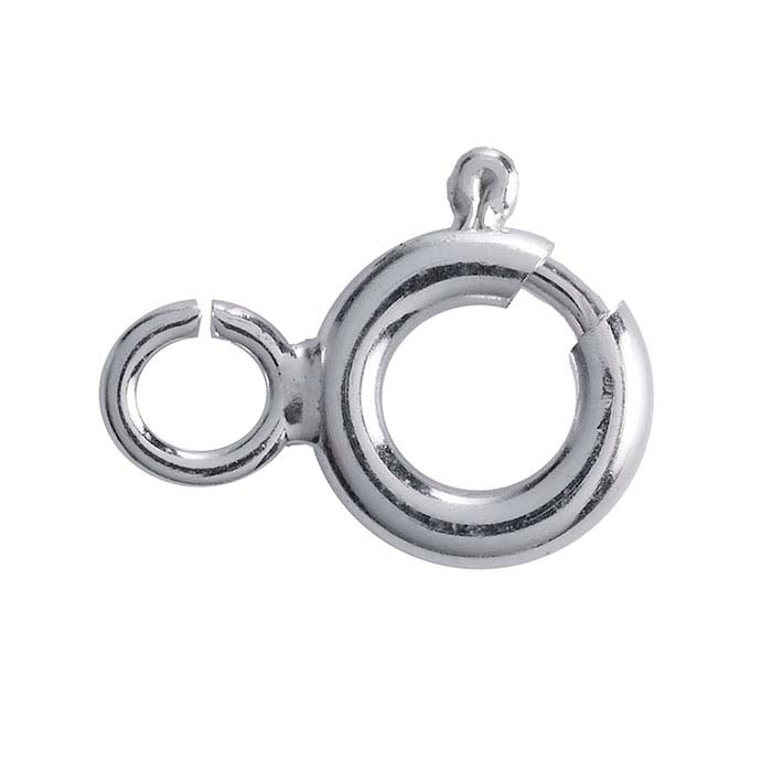 Flat Spring Ring Clasp with Ring