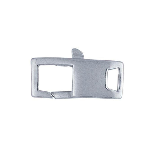 Sidabro spalvos 16,8 x 7 mm stačiakampis omaro užsegimas