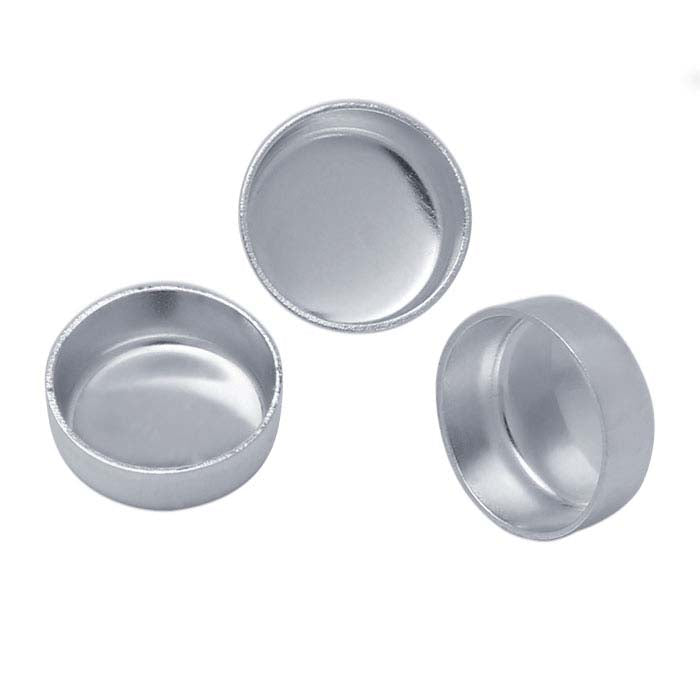 Sterling Silver 6mm Round Bezel Cup Setting