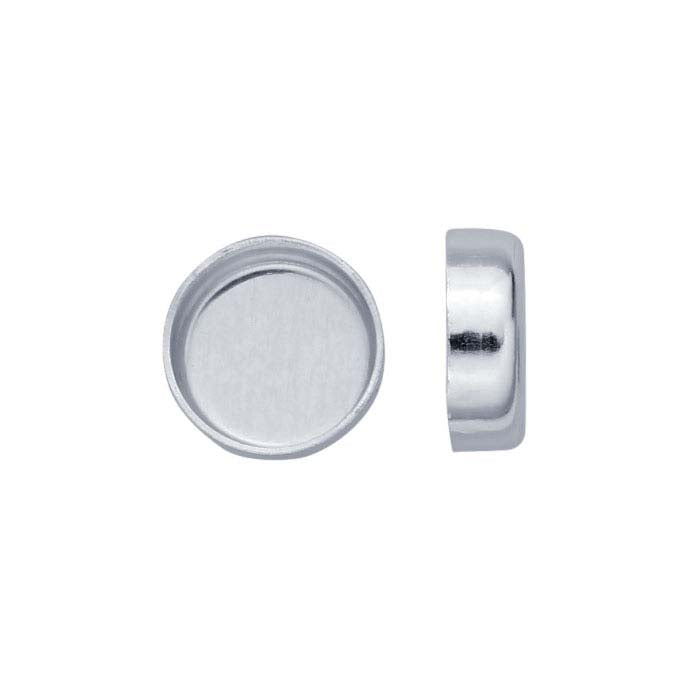 Sterling Silver 6mm Round Bezel Cup Setting
