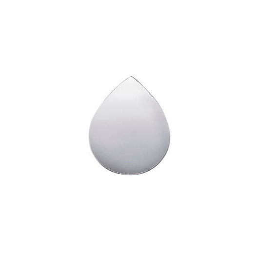 स्टर्लिंग सिल्वर 30 x 24mm टियरड्रॉप स्टैम्पिंग, 0.40mm