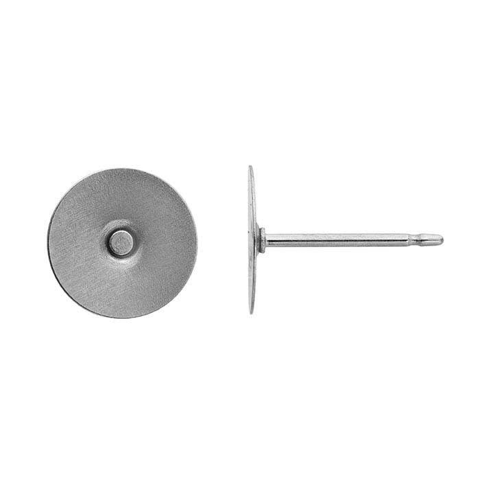 Stainless Steel Ear Post with 8mm Pad