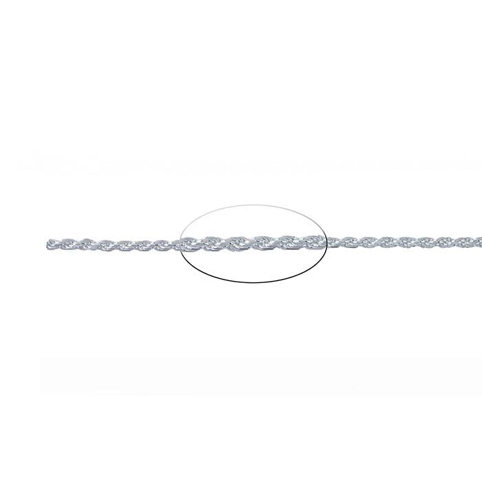 Sterling Silver Diamond-Cut French Rope Chain