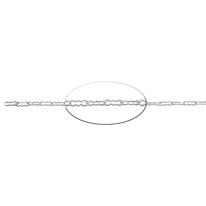 Αλυσίδα Krinkle από Ασήμι 925 2,2mm, ανά Πόδι