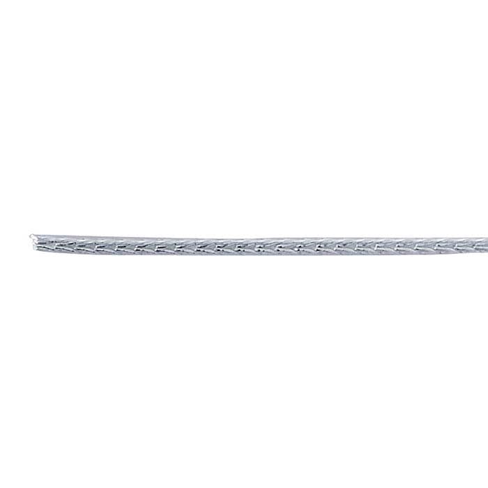 Sterling Silver #00 Single-Strand Round Foxtail Beading Chain, By the Foot