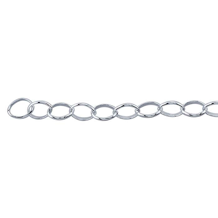 Sterling Silver 2.5mm Oval Rolo Chain