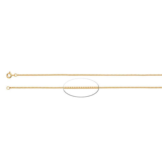14/20 Yellow Gold-Filled 1.2mm Venetian Box Chain