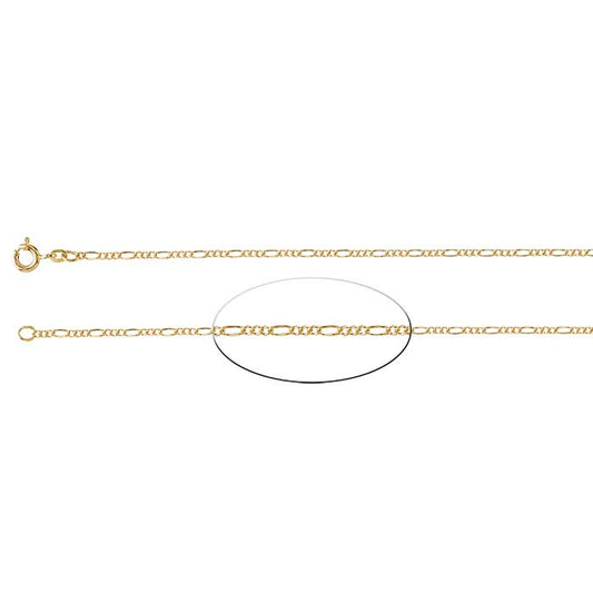14/20 Yellow Gold-Filled 1.5mm Figaro Chain