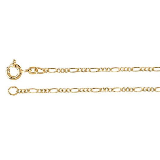 14/20 Yellow Gold-Filled 1.5mm Figaro Chain