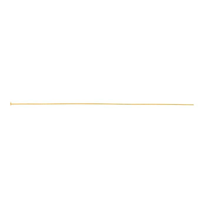 14/20 Yellow Gold-Filled 101.6mm 2mm Domed Head Pin, 0.72mm, Hard