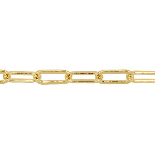 14/20 Yellow Gold-Filled 2.5mm Flat Drawn Oval Cable Chain