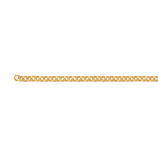 14/20 Yellow Gold-Filled 2.1mm Oval Rolo Chain, By the Foot