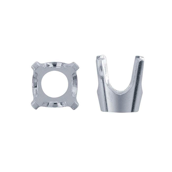 Sterling Silver 6mm Round Low-Base 4-Prong Setting
