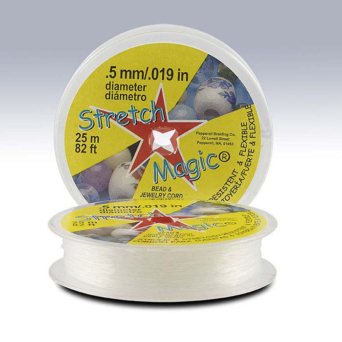 Stretch Magic Clear 0.51mm Jewelry Cord, 25 meters