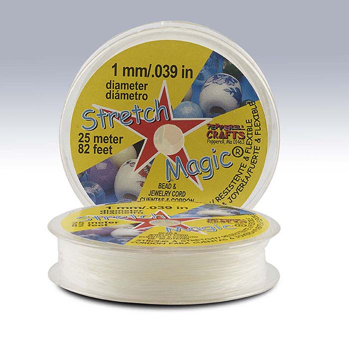 Stretch Magic Clear 0.99mm Jewelry Cord, 25 meters