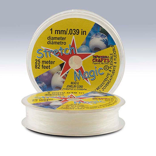 Stretch Magic Clear 0.99mm Jewelry Cord, 25 meters