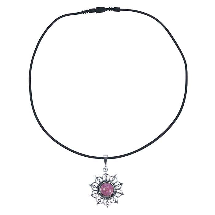 Black Silicone Rubber 2mm Tubing Cord Necklace with Locking Clasp