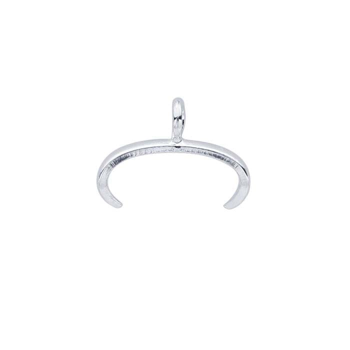 Attache pincée en métal de base plaqué argent