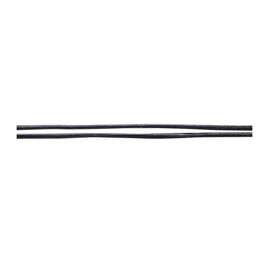 Black Leather 2mm Round Cord, 10 meters