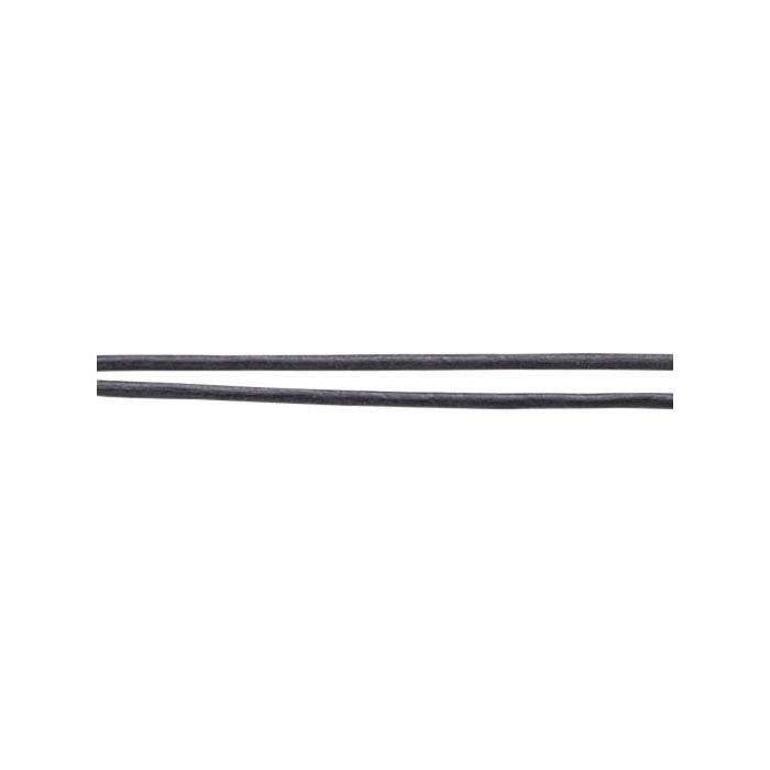 Black Greek Leather 1.2mm Round Cord, 10 meters