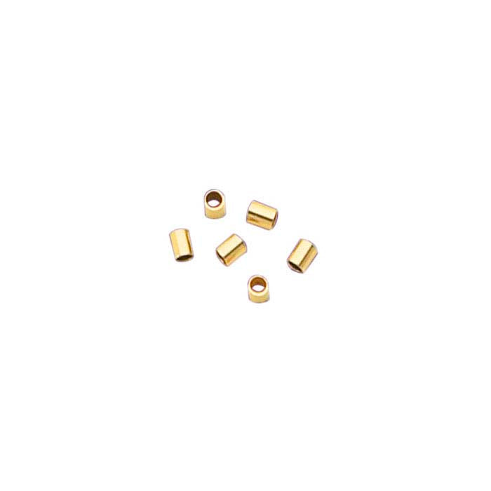 14/20 Yellow Gold-Filled 3mm Tube Crimp Bead