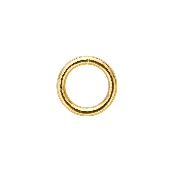 Anilha Redonda 6mm em Ouro Amarelo 14/20 Folheado a Ouro