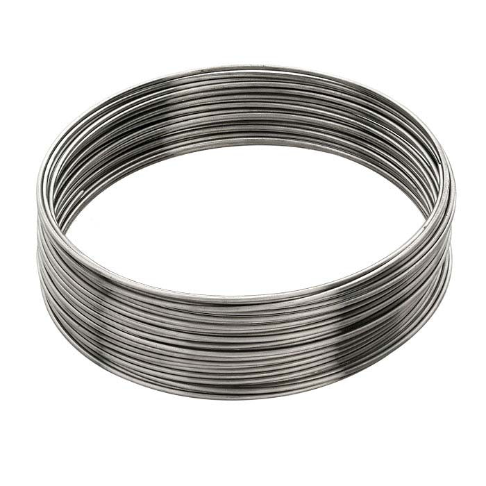 Beadalon® Stainless Steel Bracelet Memory Wire Coil, 0.91mm dia., 0.03 kg.