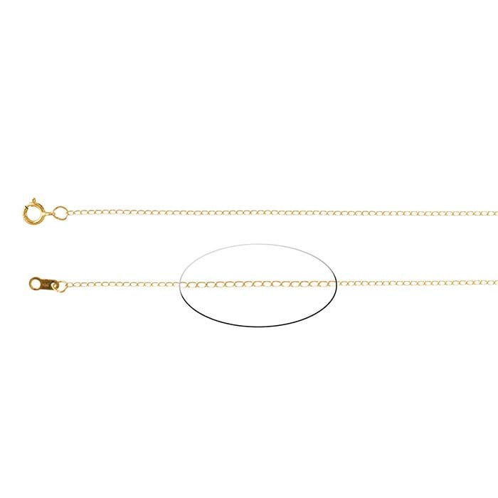 14K Yellow Gold Curb Chain