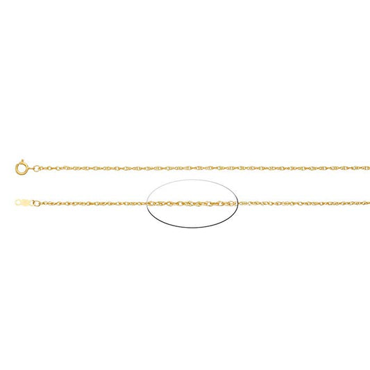 14K Yellow Gold 1.5mm Double-Rope Chain