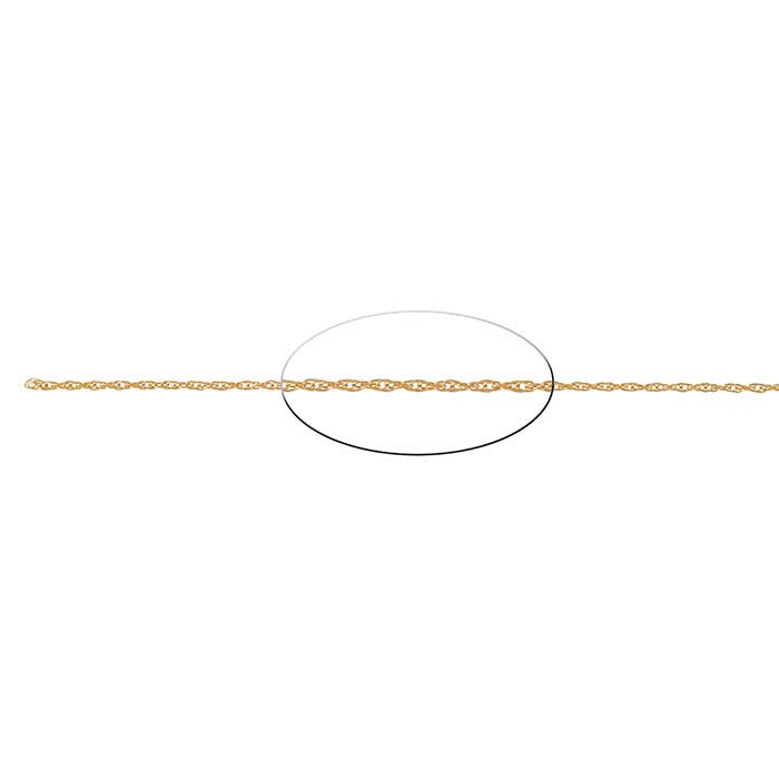 14K Yellow Gold 1.5mm Double-Rope Chain, By the Inch