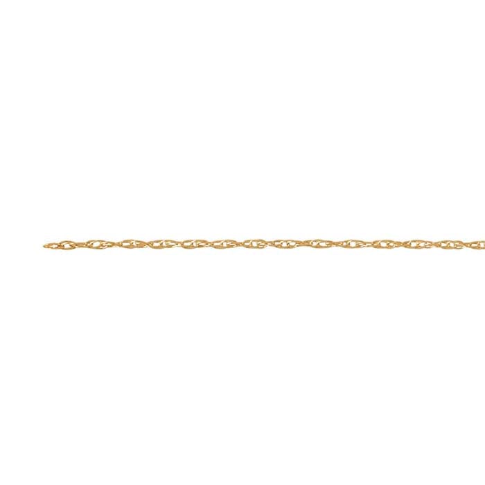 14K Yellow Gold 0.8mm Double-Rope Chain, By the Inch