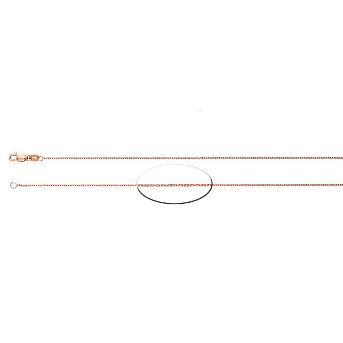14K Rose Gold Beveled Cable Chain