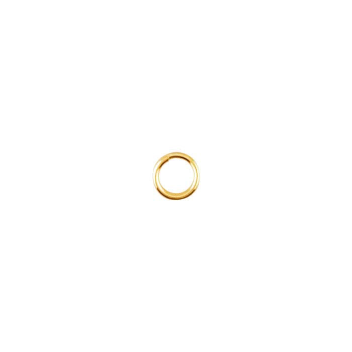 14K gult gull 3,8 mm rund splittet ring