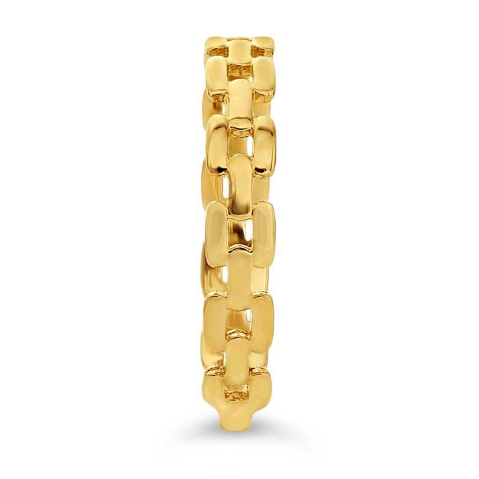 14K Yellow Gold Square Link Band
