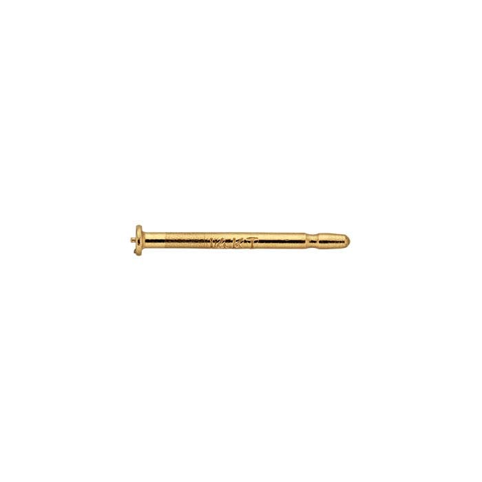 14K Yellow Gold 0.74mm x 9.52mm Fusion Ear Post