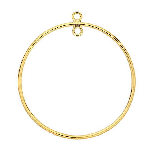 14/20 Yellow Gold-Filled Circle Component with Closed Rings