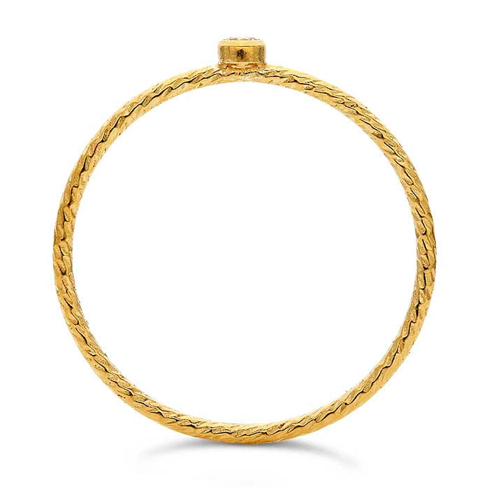 14/20 イエローゴールドフィルド ホワイトCZセット スパークルリング