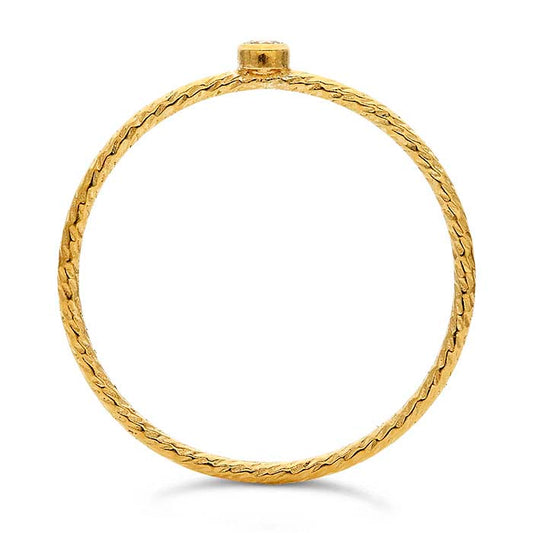 14/20 イエローゴールドフィルド ホワイトCZセット スパークルリング