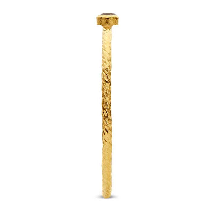 14/20 Yellow Gold-Filled Champagne CZ-Set Sparkle Ring