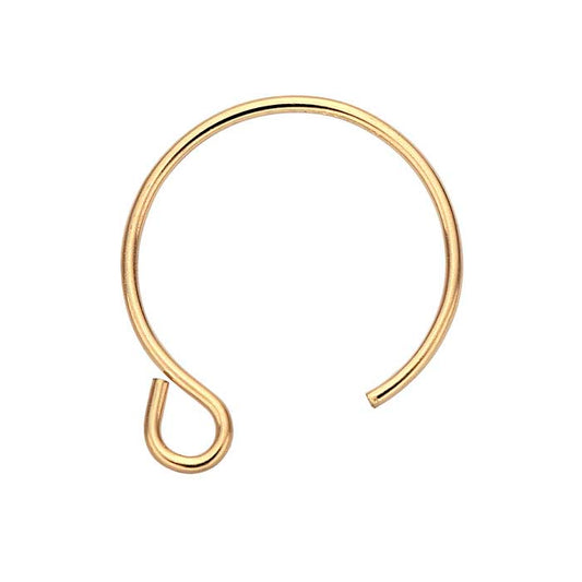 14/20 Yellow Gold-Filled Round Ear Wire with Loop