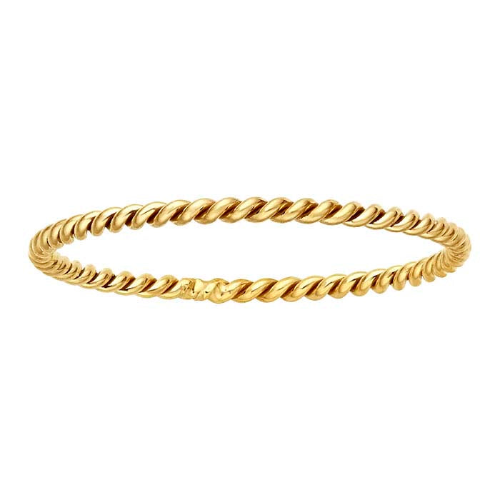 14/20 Yellow Gold-Filled Twist-Wire Stackable Ring