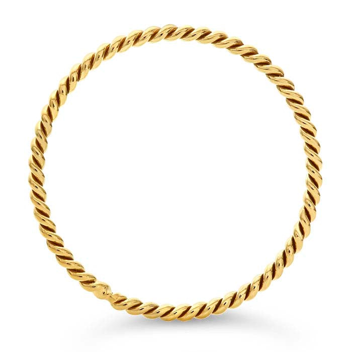 14/20 Yellow Gold-Filled Twist-Wire Stackable Ring