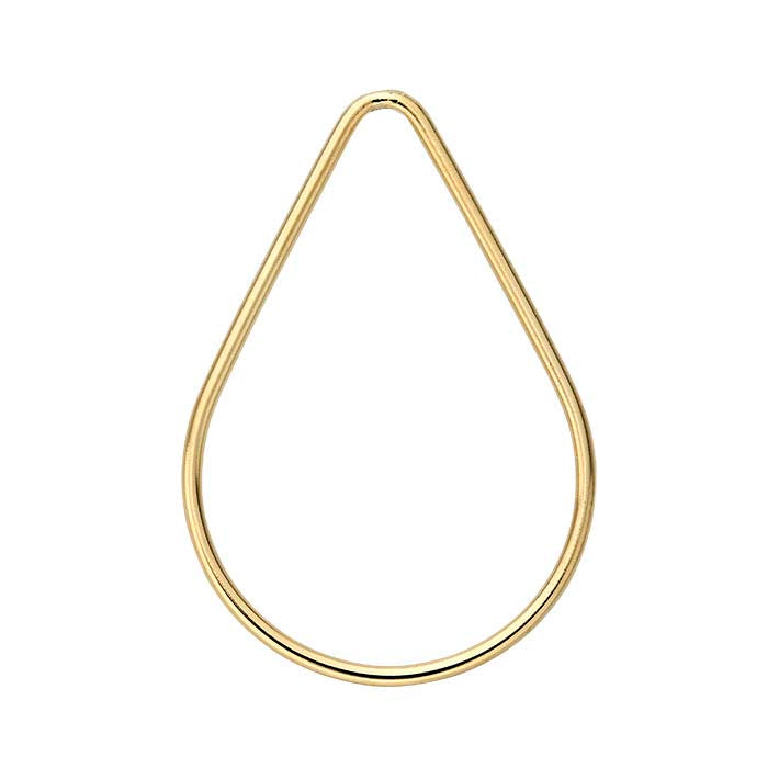 14/20 Yellow Gold-Filled 29 x 20mm Teardrop Component