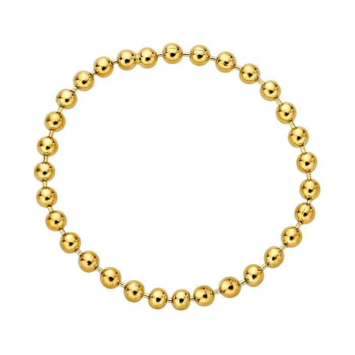 14/20 Yellow Gold-Filled Bead Flexible Ring