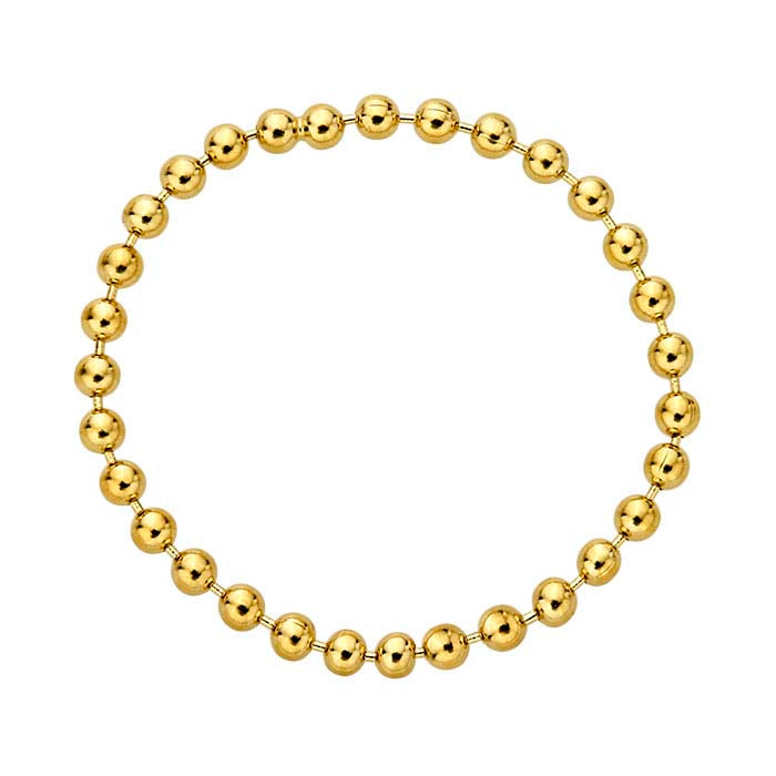 14/20 Yellow Gold-Filled Bead Flexible Ring