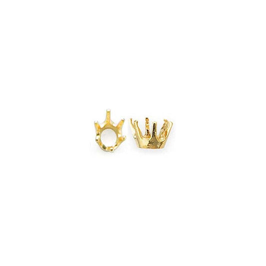 14K Yellow Gold 6 x 4mm Oval ReadySet™ 6-Prong Setting