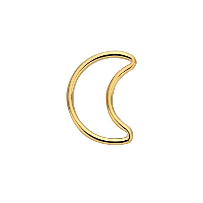 14/20 Yellow Gold-Filled Open Crescent Moon Component