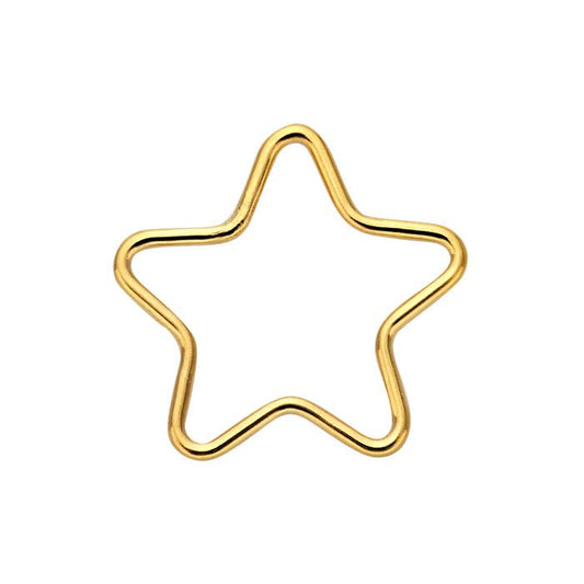 14/20 Yellow Gold-Filled Open Star Component