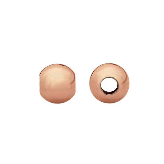 12/20 Rose Gold-Filled 3mm Round Seamless Bead