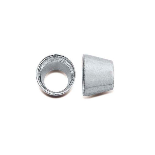 14K White Gold 6mm Round Tapered Tube Bezel Setting